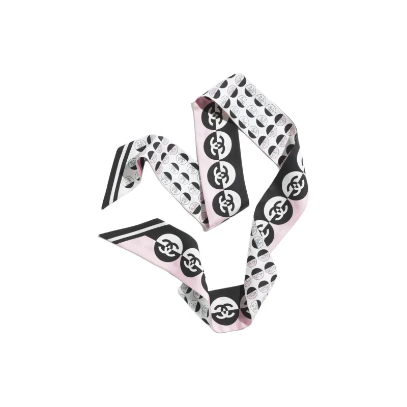 CHANEL Silk Scarves Women's Pink-0