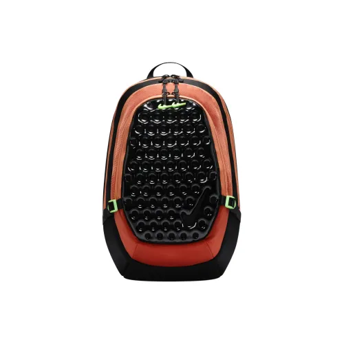 Nike Nylon Blends Polyester Backpack Men's Black/Orange