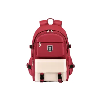 UNIVERSITY OF CAMBRIDGE Fabric Backpack Unisex Maroon Grey/Brownish Red/Dark Green+Grey/Khaki/Black