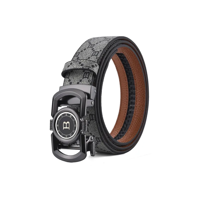Old man's head Leather Belts Men-1