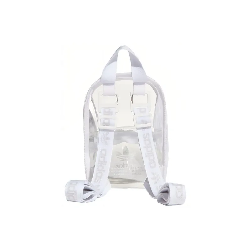 Adidas Originals Polyurethane Backpack Mini Unisex White Clear-2