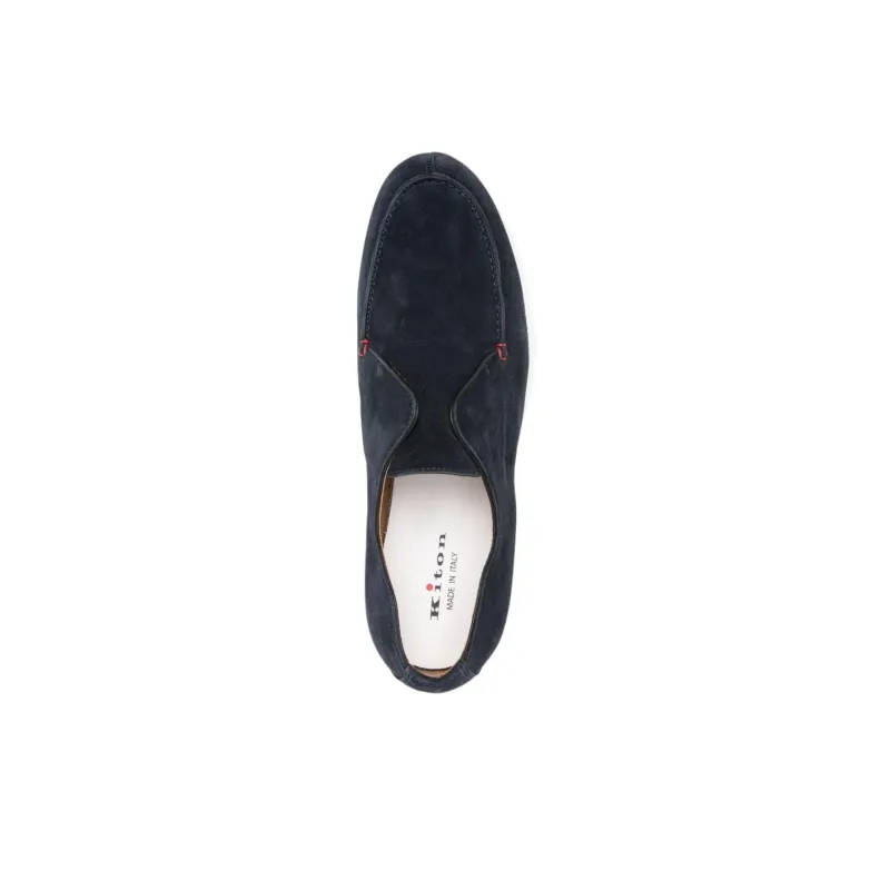 KITON Slip on Suede Loafers-4