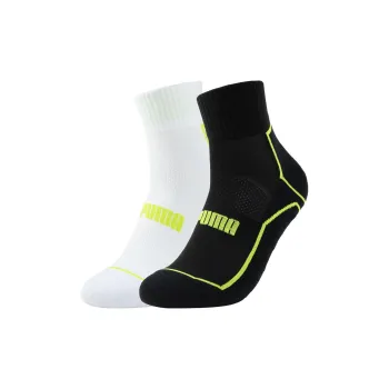 PUMA Ankle Socks Unisex 2 Pack White+Black