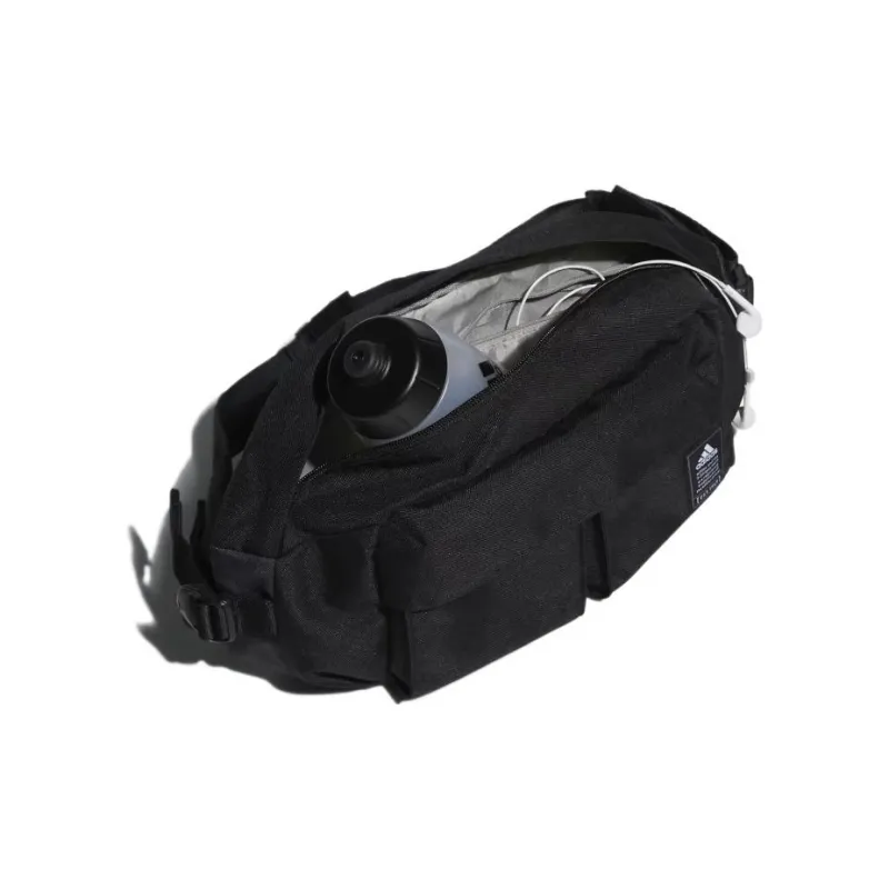 Adidas Polyester One Shoulder Crossbody Fanny Pack Regular Unisex Black-4