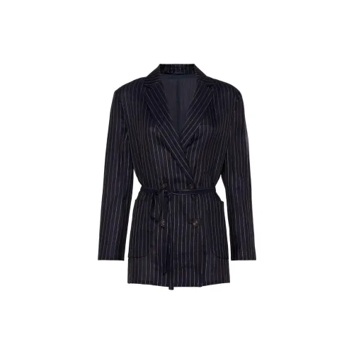 Brunello Cucinelli Business Suits Women's Navy