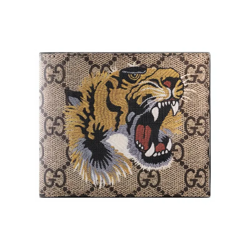 GUCCI Canvas Wallet, Wallet Men's Ebony-0