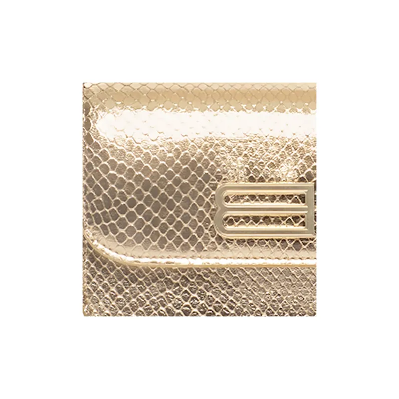 Balenciaga Gossip Sheepskin Shoulder Bag Crossbody Bag Chain Wallet Women's Light Gold-5