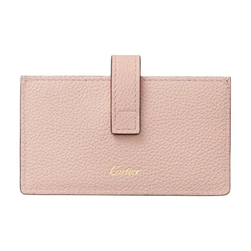 CARTIER Trinity Series Grain Calfskin Card Holder Card Holder Women's Quartz Color-1
