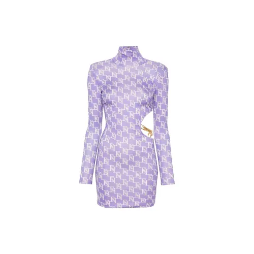 Elisabetta Franchi Long-Sleeved Dresses Women's Light Purple