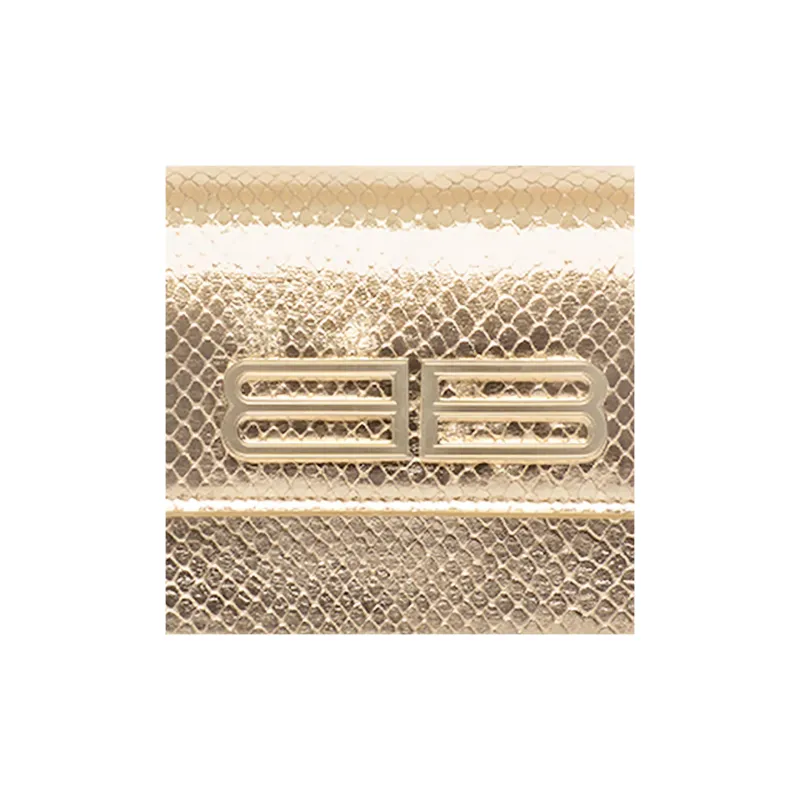 Balenciaga Gossip Sheepskin Shoulder Bag Crossbody Bag Chain Wallet Women's Light Gold-4