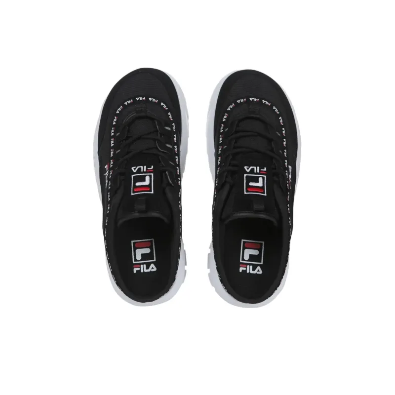 FILA Flatform Loafer Black/White Women's-2