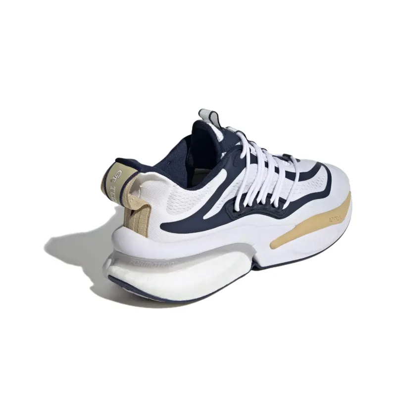 Adidas Georgia Tech Alphaboost V1 Cloud White Collegiate Navy Team Sand-3