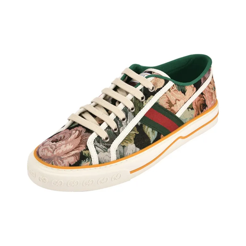 GUCCI Tennis 1977 Low Top Stylish Skateboarding Shoes Men's Green-2