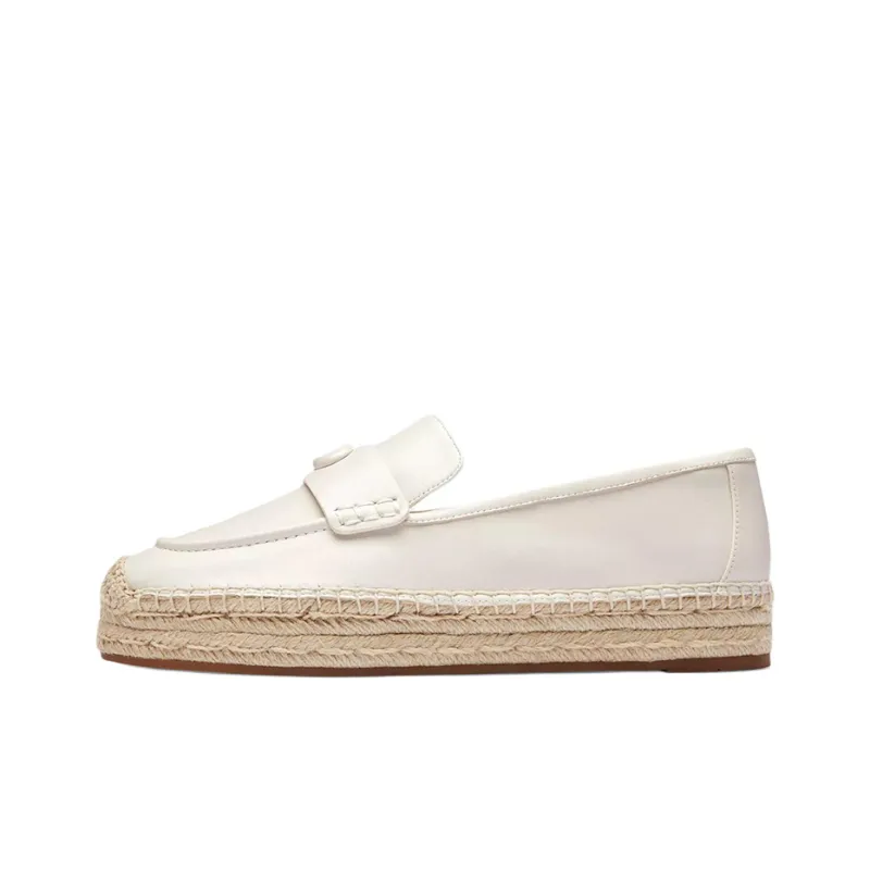 COACH Camila Loafers 3cm Women's White-0