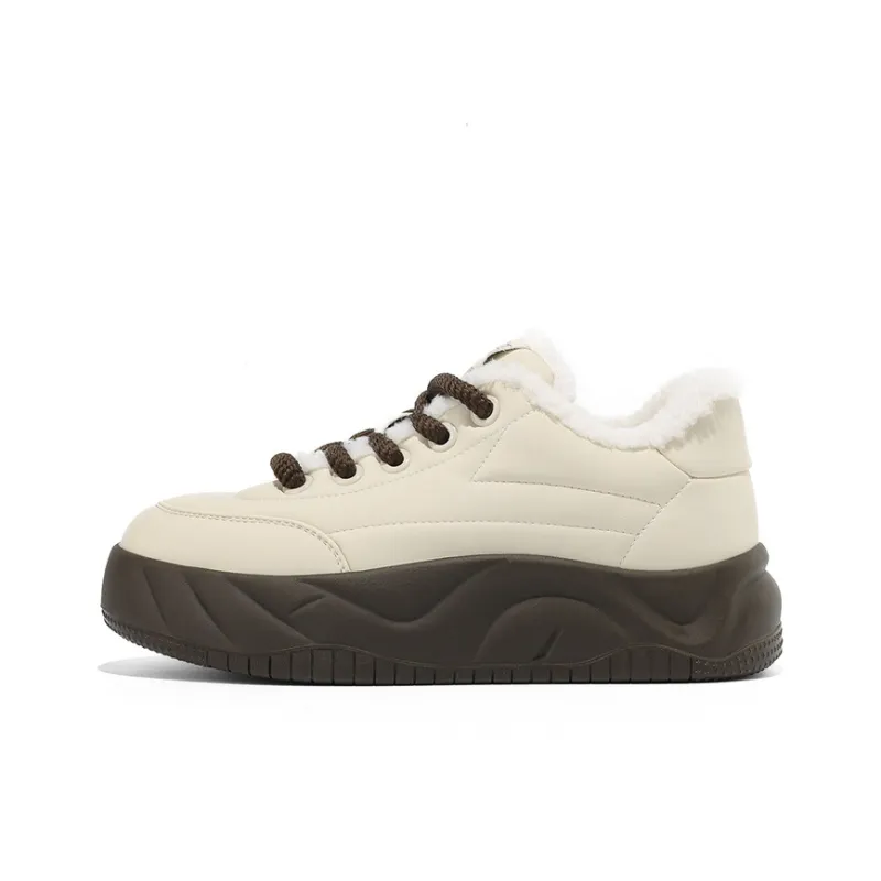 JOSINY Height Increasing Warmth Mid-Top Casual Shoes Women's-4