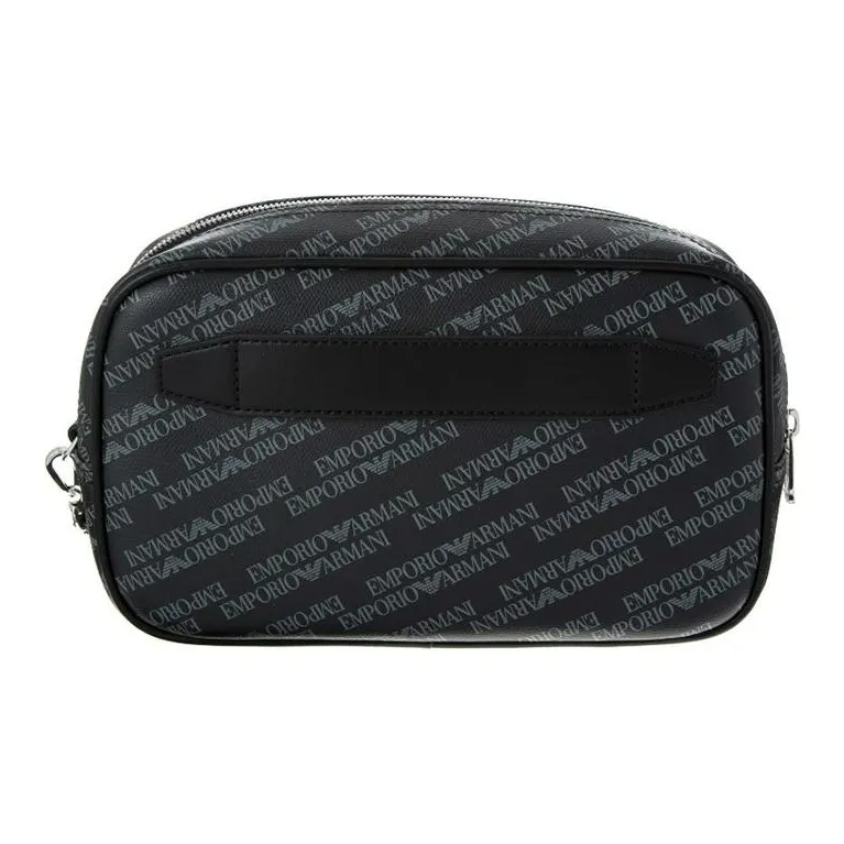 EMPORIO ARMANI Polyester Coin Purse Clutch Men's Black-2