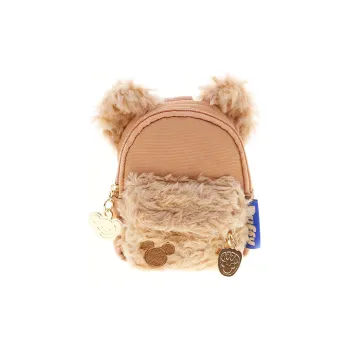 Disney PU Small Hanging Bag One Shoulder Crossbody Coin Purse Unisex Light Brown