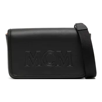 MCM Cow Leather Camera Bag, Shoulder Bag, Crossbody Bag Men's Black