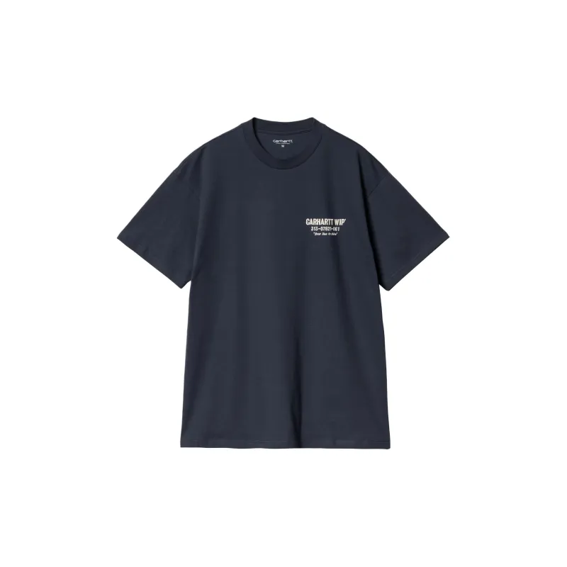 Carhartt WIP Logo Printed Crewneck T Shirt-1