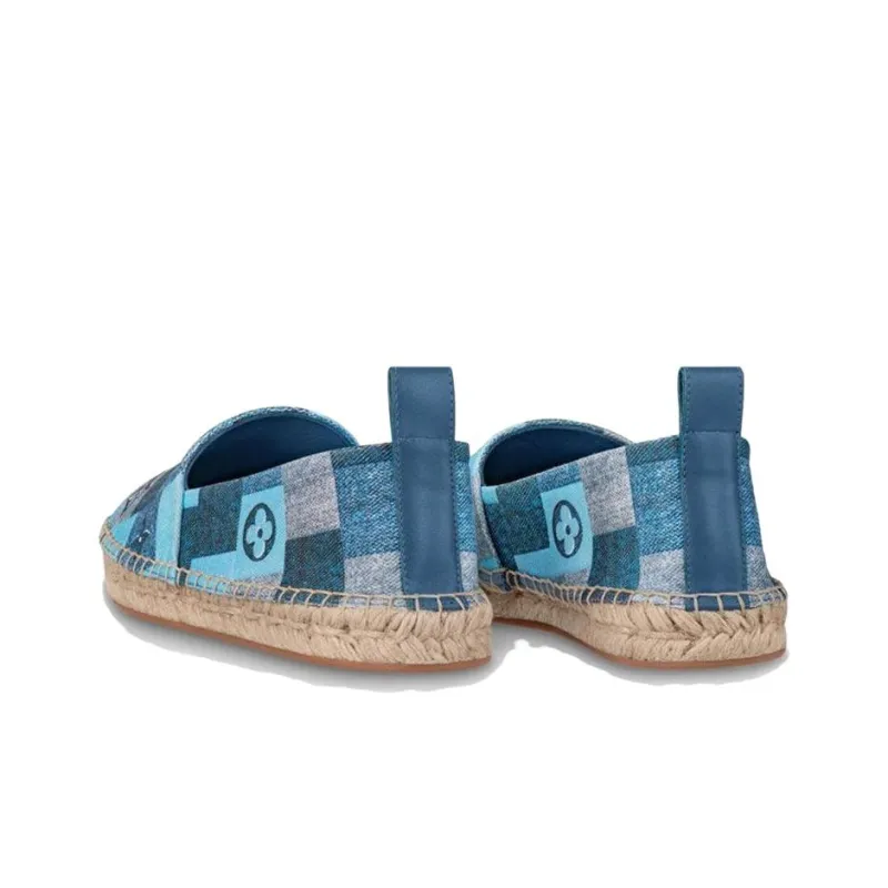 LOUIS VUITTON Starboard Shoes 'Blue Monogram' Women's-2