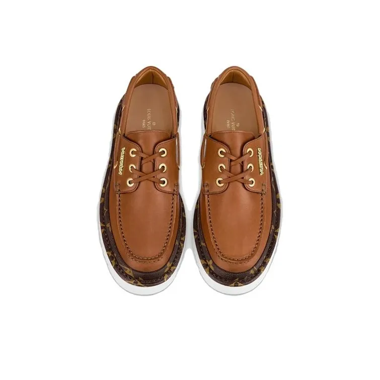 LOUIS VUITTON Cosy Casual Shoes Men's Brown-2