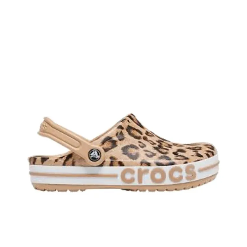 Crocs Bayaband Beach Sandals Leopard Print-1