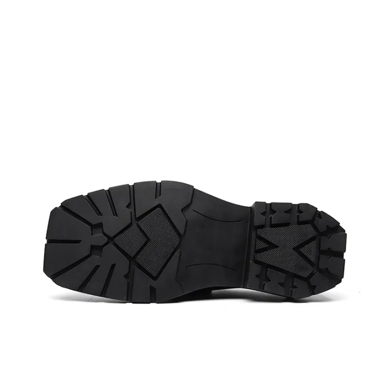 GZZ Men's Casual Shoes Men Low Top Black-5