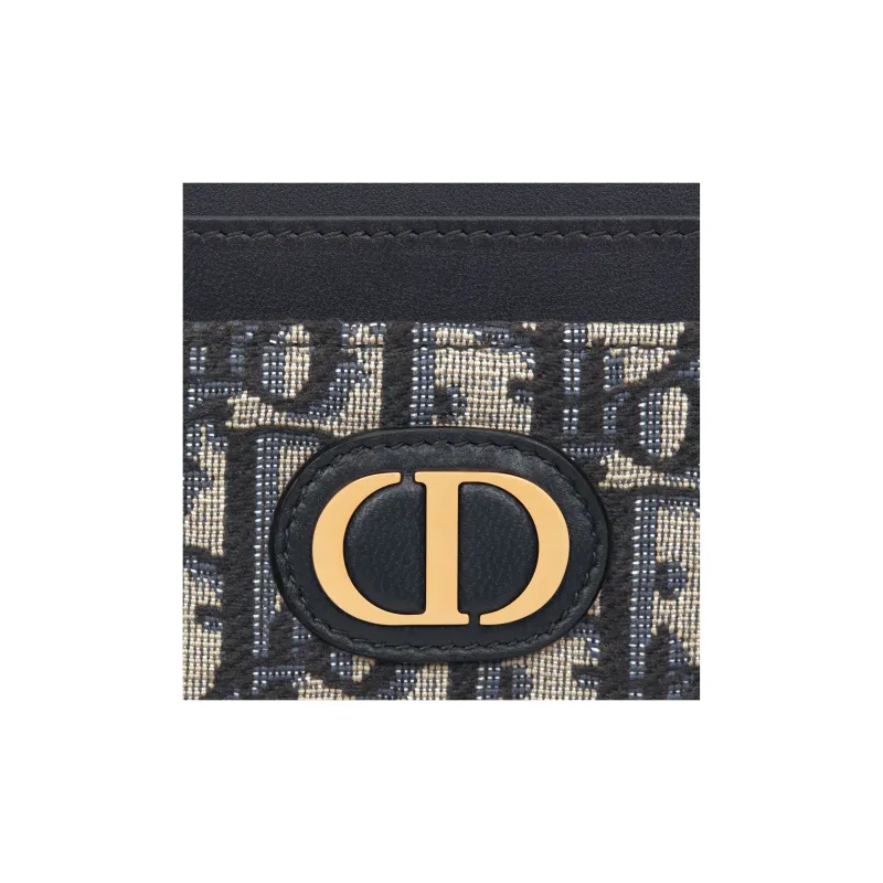 DIOR 30 Montaigne Fabric Card Holder 30 Women's Blue-3