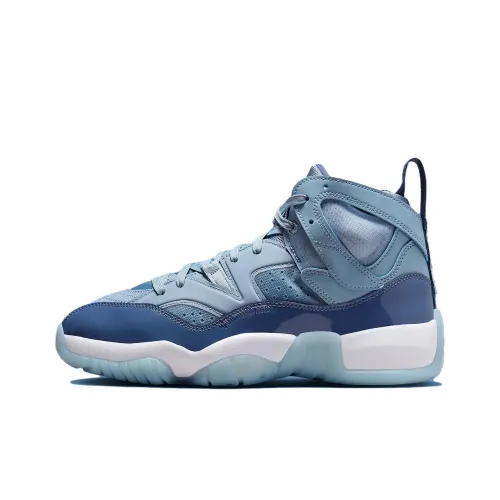 Jordan Jumpman Two Trey Vintage Basketball Shoes Women's High-Top Ice Blue