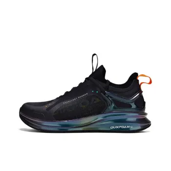 361° Q Bounce Rain Screen Cushioned Slip Resistant Low Top Running Shoes Men's Black