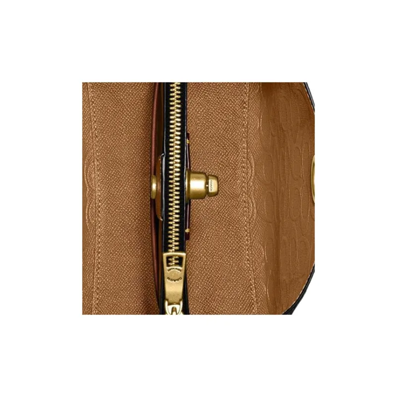 COACH Willow Grain Leather Bucket Bag, Handbag, Shoulder Bag, Crossbody Bag Medium Size Women's Black-4