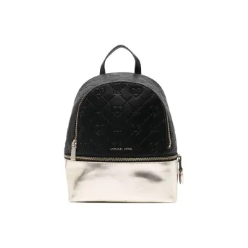 MICHAEL KORS Polyurethane And Polyester Blend Backpack Kids' Black & Silver