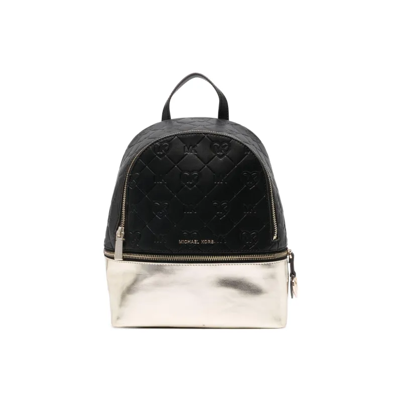 MICHAEL KORS Polyurethane And Polyester Blend Backpack Kids' Black & Silver-0