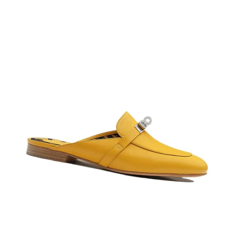 HERMES Oz Casual Single Shoes Women's Yellow-1