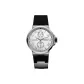 Silver Case White Dial Silicone Strap