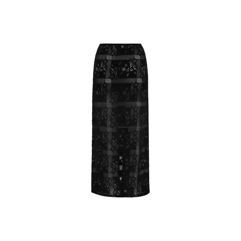 With Jean SS24 Casual Long Skirts Women's Black-1