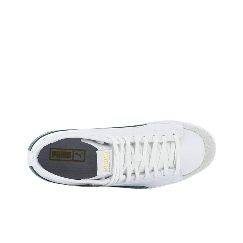 PUMA Ralph Sampson 70 Mid Archive Anti-Slip Wear-Resistant Mid-Top Skateboard Shoes Unisex White-3