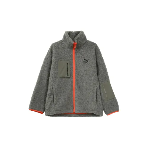 PUMA Velvet Jackets Unisex Gray