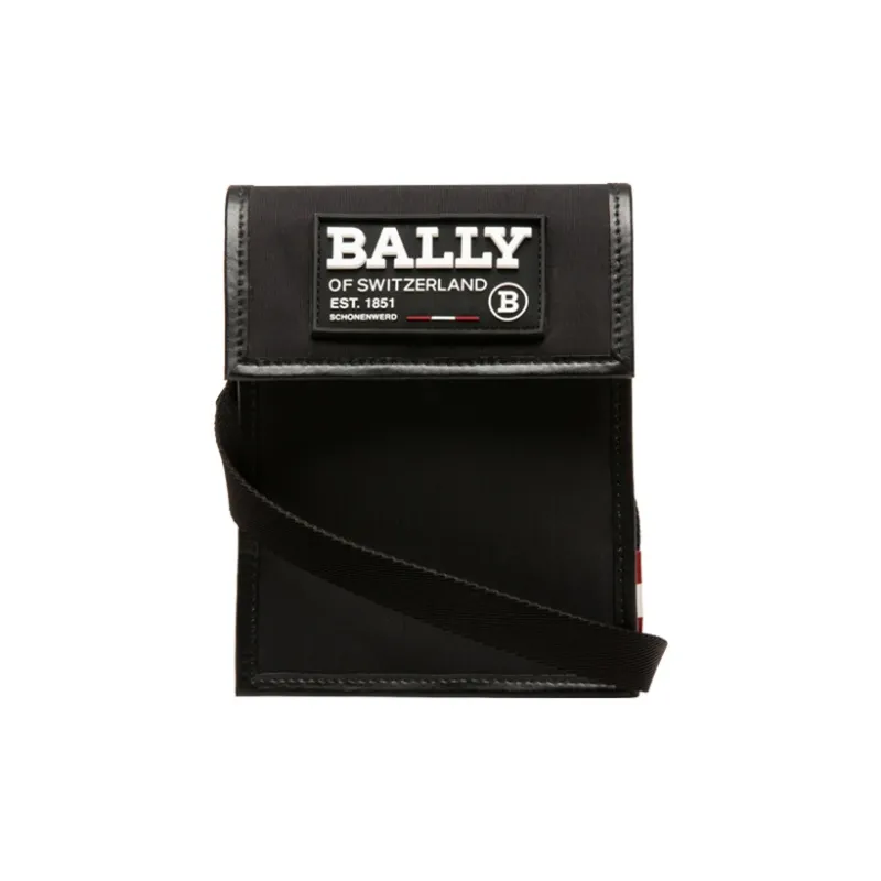 BALLY Nylon Fabric Crossbody Bag Trumpets Men's Black-0