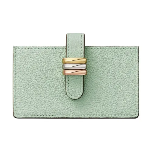 CARTIER Trinity Series Grain Calfskin Card Holder Card Holder Women's Jadeite Color
