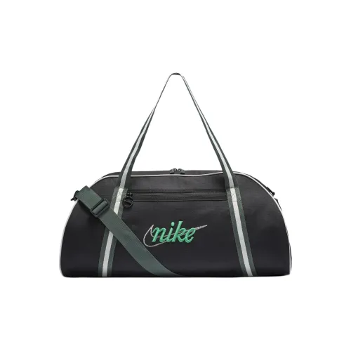 Nike Gym Bags Black With Vintage Green And Sports Green Accents