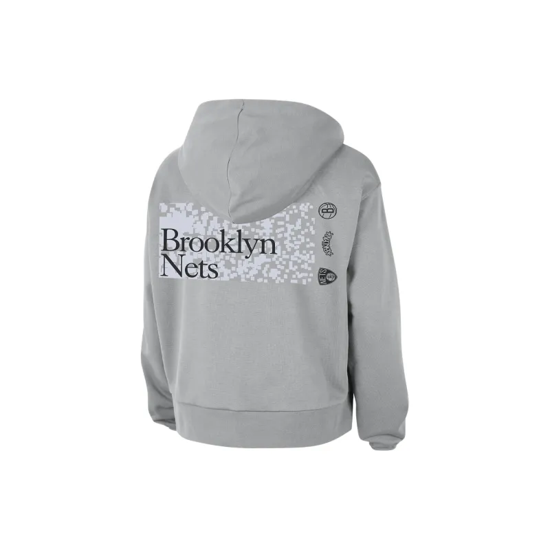 Nike Brooklyn Nets Standard Issue Women's Nike Dri FIT Nba Pullover Hoodie-1