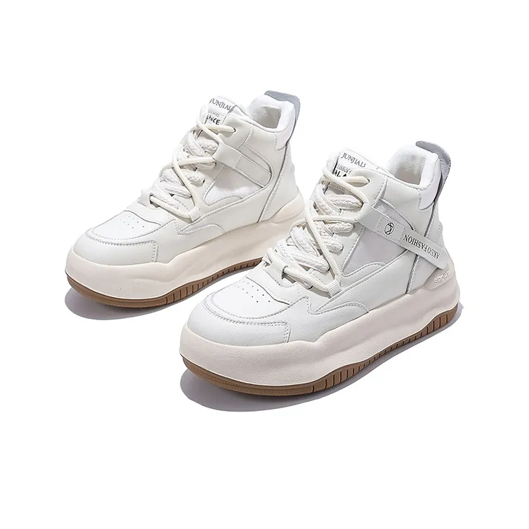 Junjali Abrasion Resistant Lightweight Thermal High Top Skateboard Shoes 5cm Women's-1