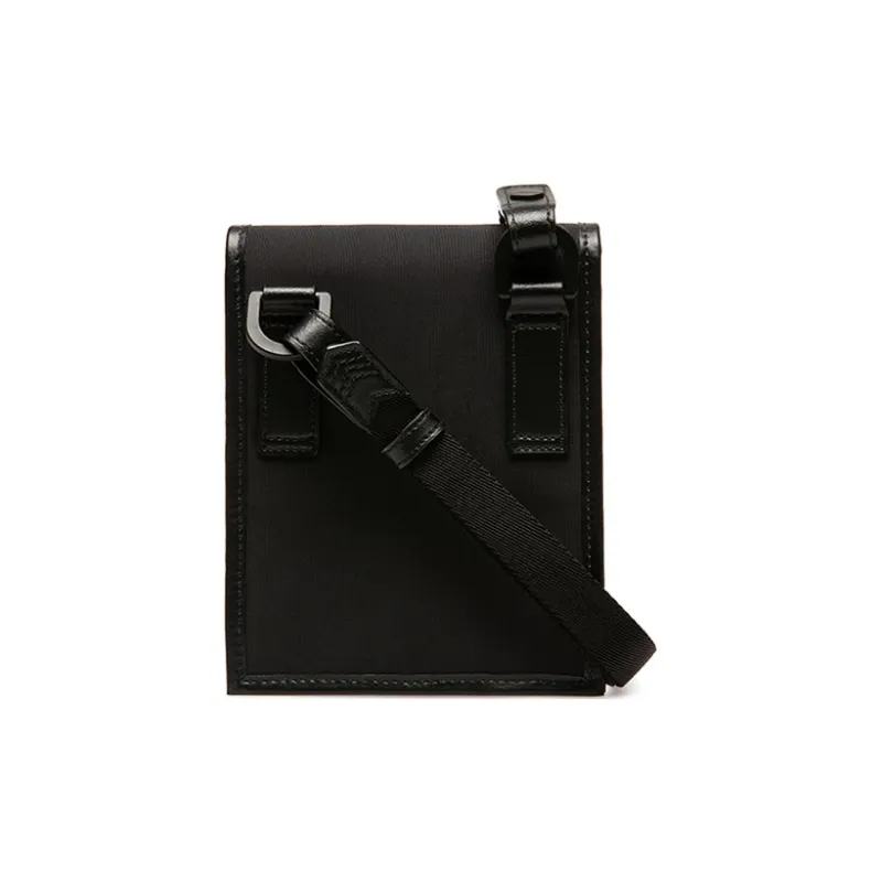 BALLY Nylon Fabric Crossbody Bag Trumpets Men's Black-2