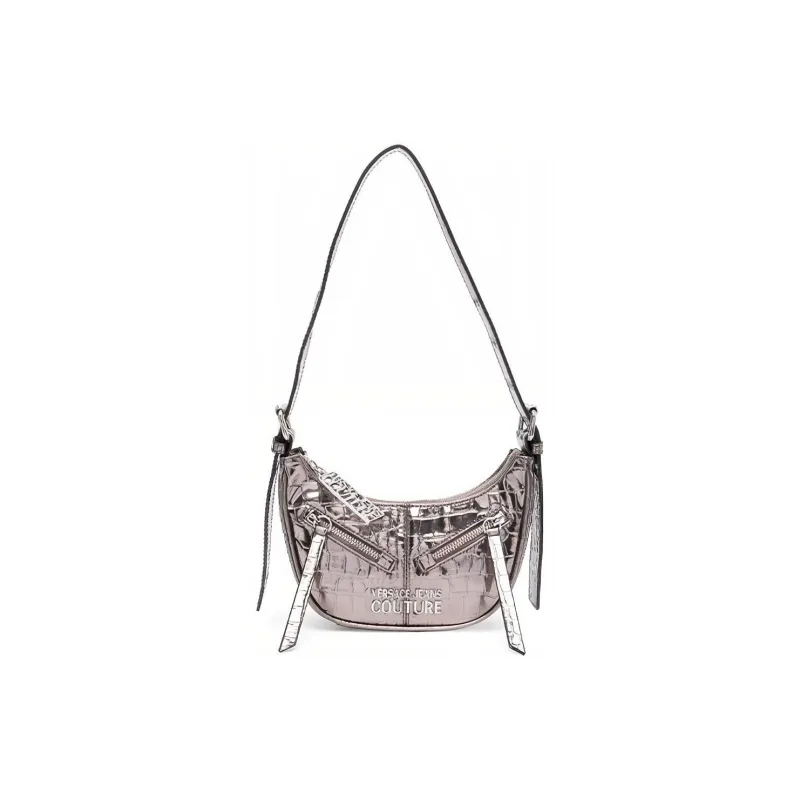 VERSACE JEANS COUTURE Polyurethane Handbag, Shoulder Bag Women's Cannon Barrel Gray-0
