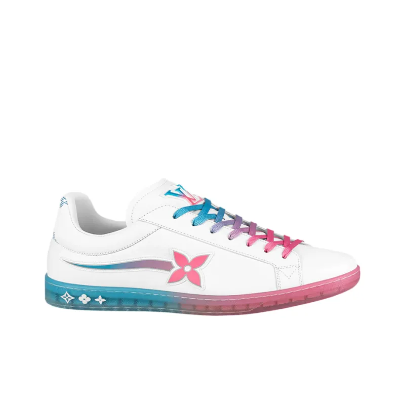 LOUIS VUITTON Luxembourg Samothrace Sneaker White Pink Blue-1