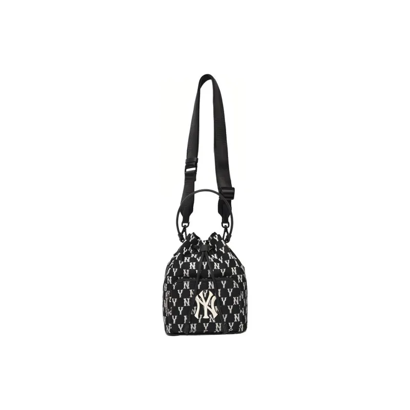 MLB Monogram Collection Polyester Bucket Bag Handbag Shoulder Bag Crossbody Bag Regular Unisex Black-3