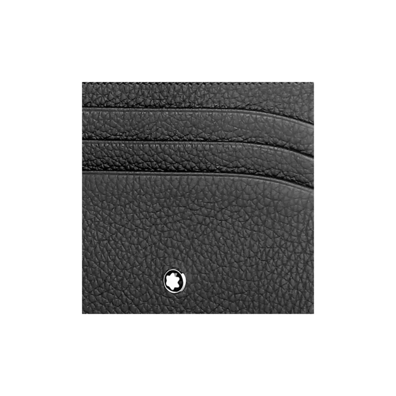 MONTBLANC Meisterstuck Leather Card Holder Men's Black-5