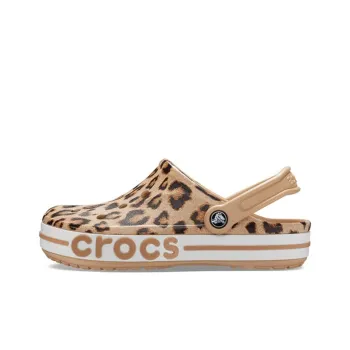 Crocs Bayaband Beach Sandals Leopard Print