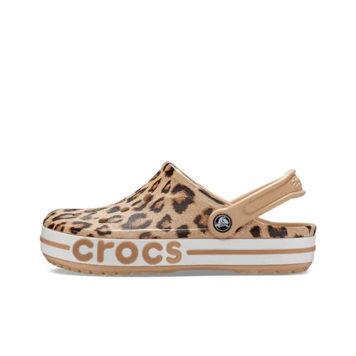 Crocs Bayaband Beach Sandals Leopard Print